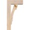 Ekena Millwork Olympic Block Smooth Bracket w/ Offset Brace, Douglas Fir, 5 1/2"W x 14"D x 26"H BKT0604X14X26OLY05SDF - alternate 4